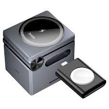 Hoco 3-in-1 Leather Folding Magnetic Wireless Fast Charger (15W) – Model CQ13