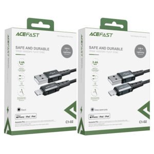 Acefast Wear Resistant Nylon USB A to Ligtning Cable