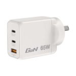 Vfan GaN QC 3.0  65W 3 Ports Dual USB-C and USB-A Output