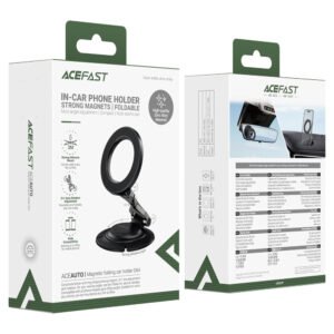 Magnetic Foldable Car Phone Holder | Premium 3-Axis Adjustable Dashboard Mount (D64)