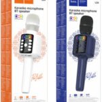 Bluetooth Karaoke Microphone & Speaker, with USB Drive/MicroSD Card/Aux Input (L24)