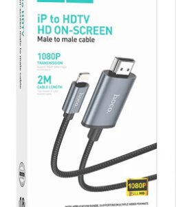 Lightning to 4K HDMI Cable w/ 2 Meter, 1080P (UA27-L) Compatible with Latest iOS