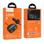 240W Hoco Car Charger with Cigarette Lighter